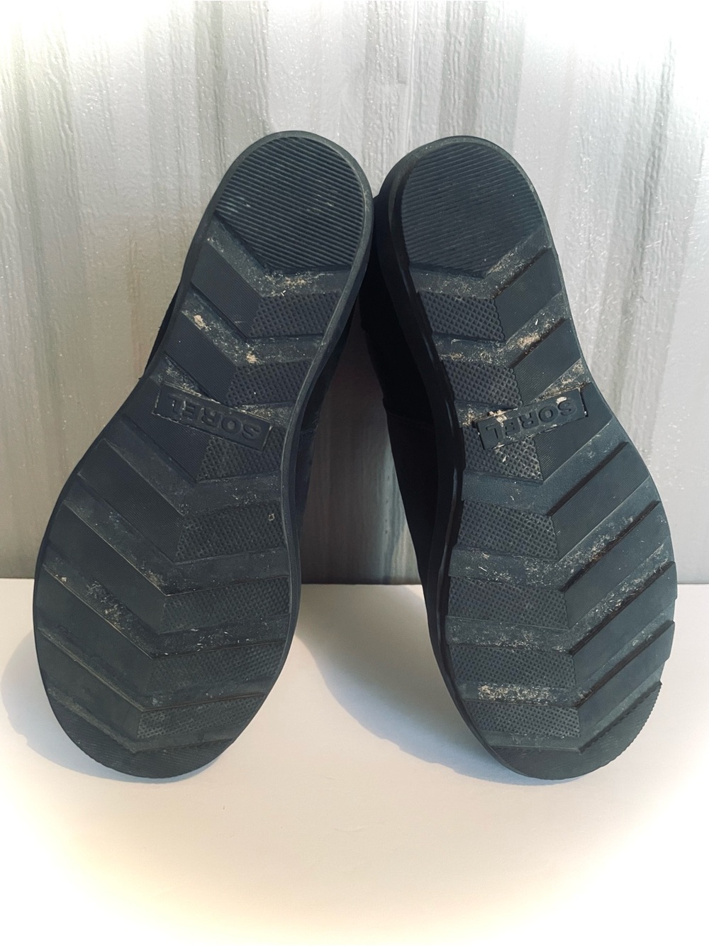 Sorel Evie II Chelsea Boots Women's 9 Black Leather Hidden Wedge Heel Waterproof - Picture 13 of 13